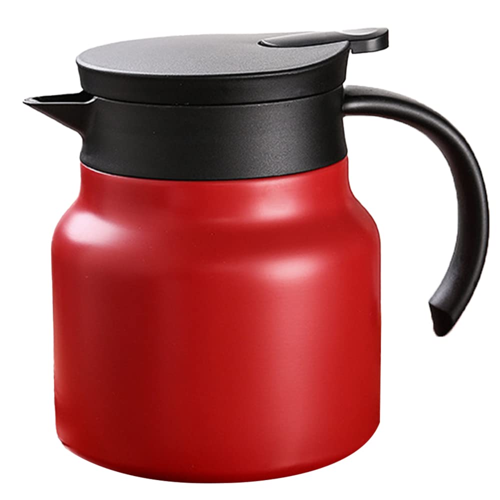 Geïsoleerde Pot Koffie Thee Pot Dubbelwandige Vacuüm Geïsoleerde Thermo Kruik Warmwaterkruik Roestvrij Staal(#2L-Zilver Geïsoleerde Pot Koffie Thee Pot Dubbelwandige Vacuüm Geïsoleerde Thermo Kruik Warmwaterkruik Roestvrij Staal(#2L-Zilver