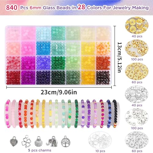 Kit de fabricación de pulseras de cuentas y accesorio de joyería DIY 2
