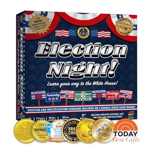 Semper Smart Games Election Night juego de mesa educativo miniatura 1