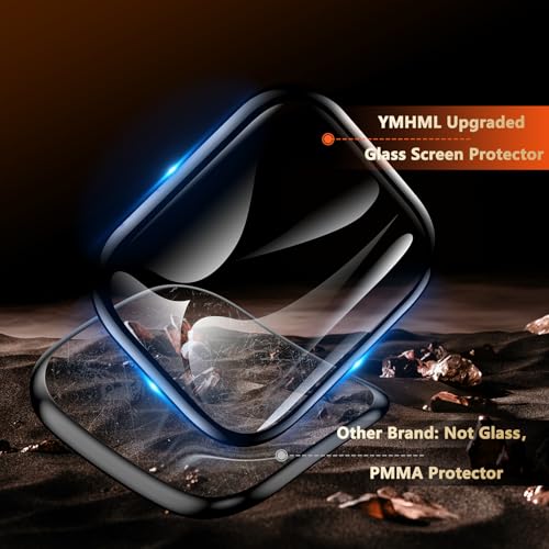 YMHML 2 Pack Tempered Glass Screen Protector for Apple Watch Series 11 Series 10 42mm, [Zero Bubble] 3D Full Coverage Strong Adhesion Waterproof Film with [Automatic Align Tech] iWatch Accessories by YMHML - Image 5