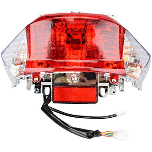 HIAORS 12V 5W Tail Light Turn Signal Lamp Assembly for 4-stroke GY6 49cc 50cc...
