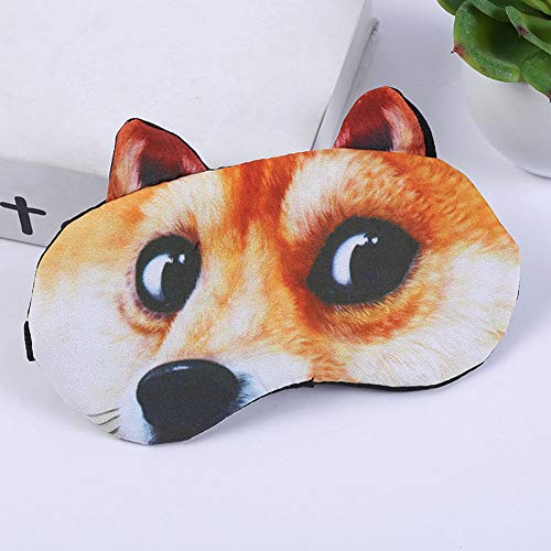 8 Pack Cute Animal Funny Sleep Eye Mask For Sleeping Cat Dog Soft Plush Blindfold Sleep Masks Eye Cover Eyeshade For Kids Girls Men Women Plane Travel Nap Night Sleeping #TOP4