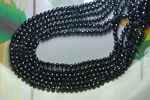 Spinelle noire LKBEADS perles 3mm anti-ternissement pour réparer et créer vos colliers