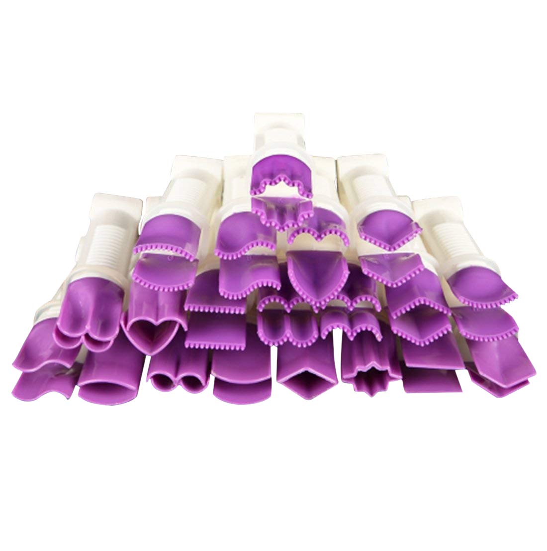 Kurtzy 20 Pc Fondant Pastry Plastic Crimper Diy Sugarpaste