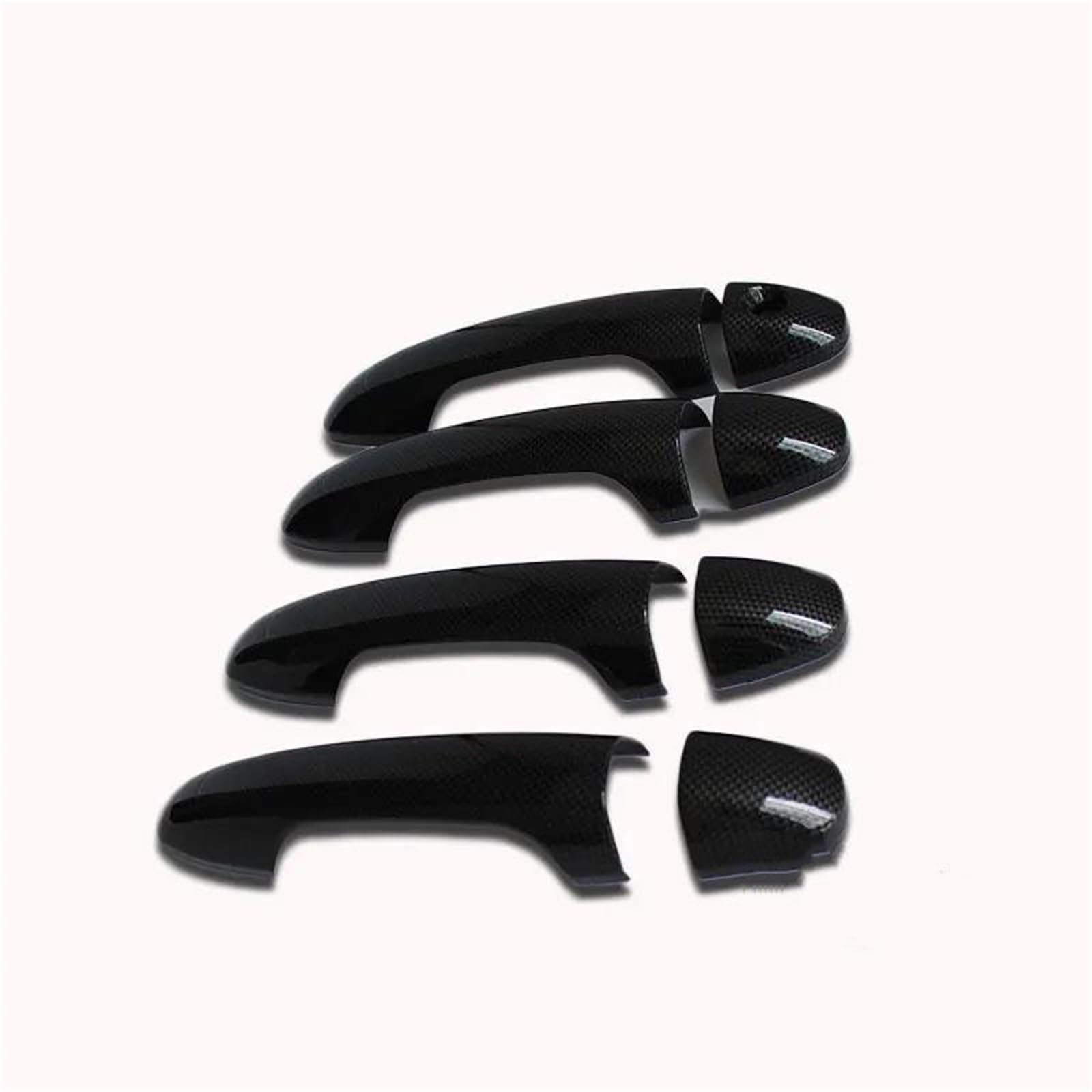 Piwine Type B Car Accessories Abs Black Door Handle Cover Styling For Hilux For Revo For Rocco 2016 2017 2018 2019 2020 2021 4X4 4X2(Type B)