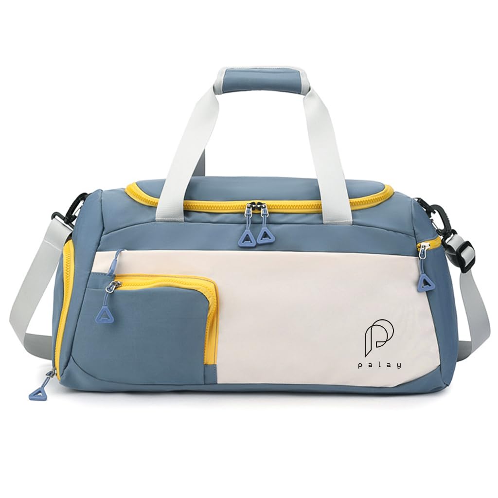 Gym Bag for Men with Shoe Compartment & Wet Pocket, Duffle Bags for Travel, Large Capacity Portable Overnight Bag for Vacation, Gym, Sport, Yoga