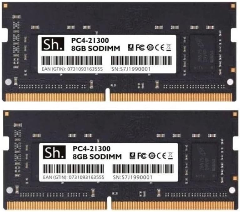 Lot De 2 Barrettes RAM Puskill 8GB DDR4-2666MHz SODIMM – CL19 – Pour PC Portable