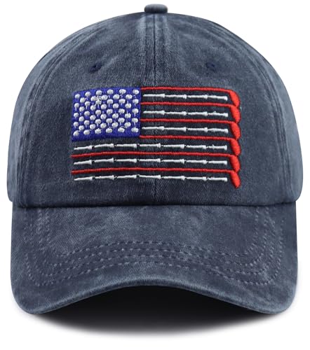 Golf Accessories for Men Women, American Flag Hat, Golfing Decor Baseball Cap, Fathers Mothers Day Retired Golf Gifts for Mom Dad Golfer Wife Hubby Navy