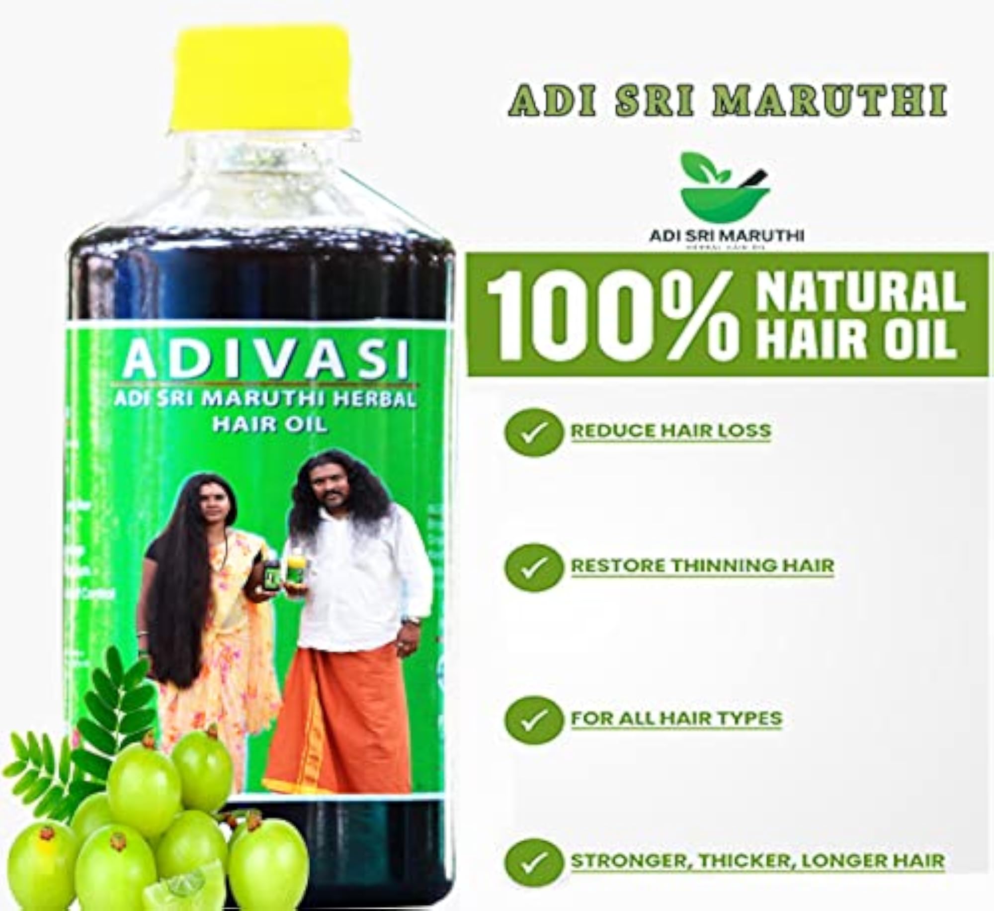 Adivasi Hair Oil for Hair Growth & Anti Hairfall Control