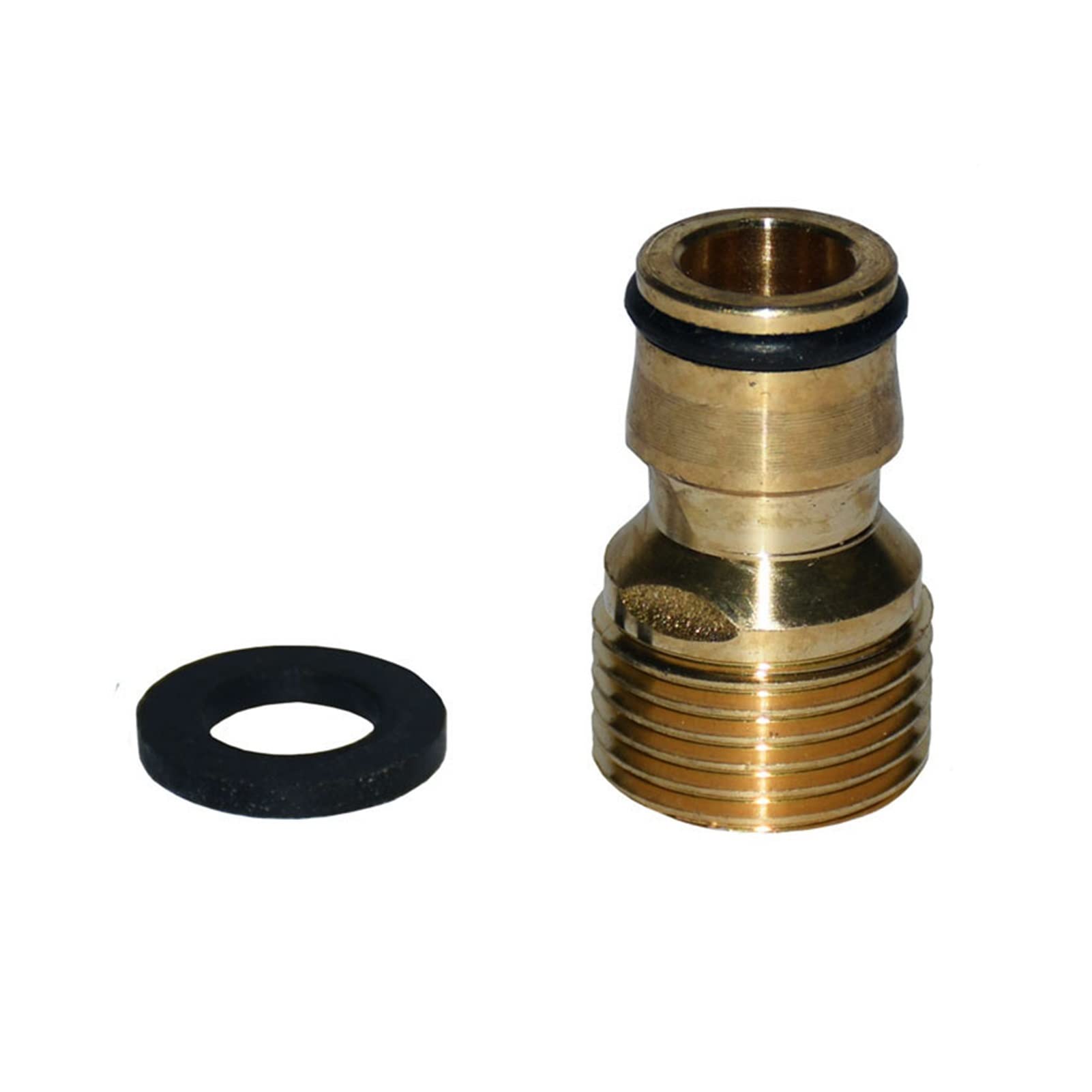 Garten-Klempnerschlauch-Adapter Wasserhahn Fitting 1/2 Gewindegelenk Wasserpistole Armaturen Wasserhahn 1/2 Messing Schnellanschluss Garten 10 Stück (Color : Yellow, Diameter : 1/2'')