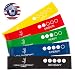 HealthySport Best Resistance Loop Exercise Bands for Legs and Butt with Instruction Guide, Carry Bag (Set of 5) – Training Bands for Mens & Womens Workout, Fitness, Strength, Yoga & Rehab