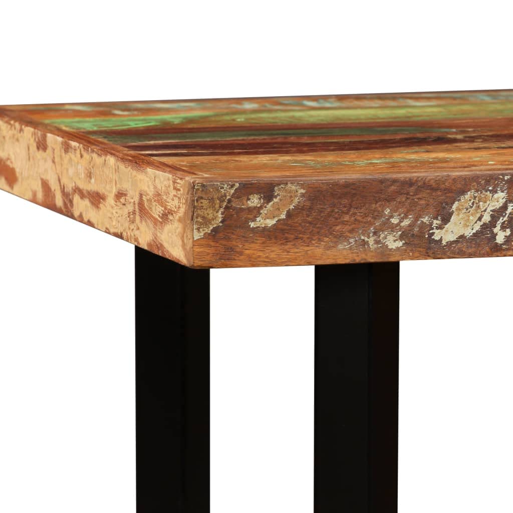 Bartisch Altholz Massiv 120x60x107 cm Industriestil recyceltes Holz Tisch Esstisch Küchentisch robust langlebig Stahlgestell Design Möbel Einrichtung Wohnaccessoire