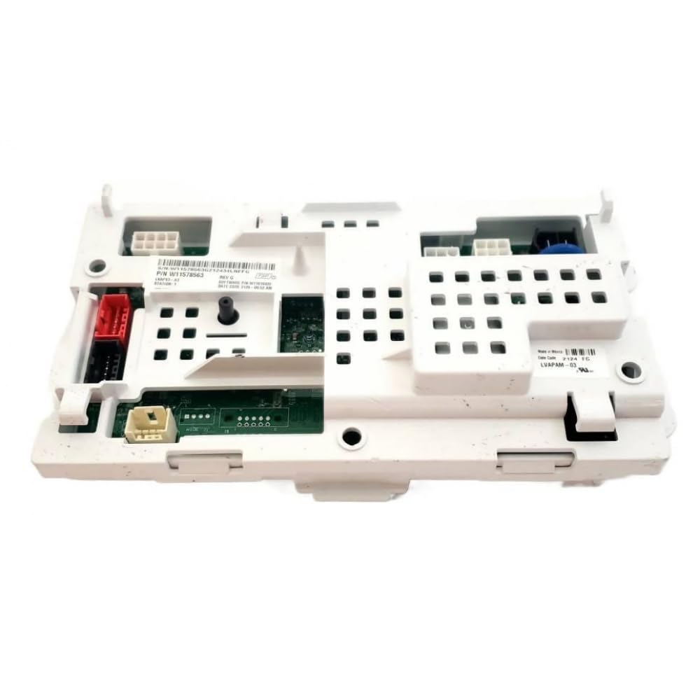 W11578563 Washer Control Board Compatible with Whirlpool WTW4655JW2, WTW4850HW3, WTW4855HW3, RTW4519PW0, NTW4519JW2