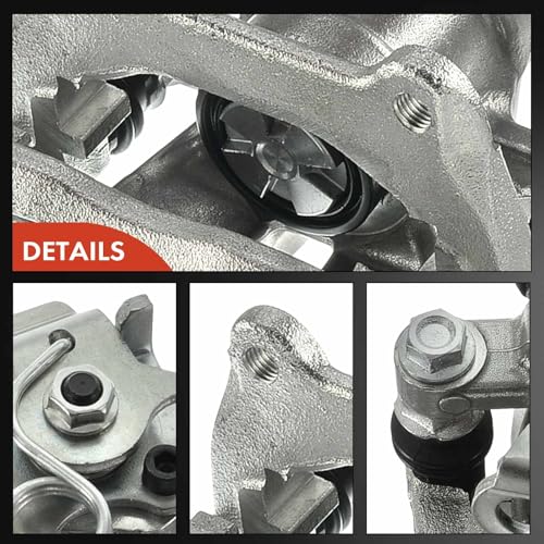A-Premium Disc Brake Caliper Assembly with Bracket Compatible with Select Fiat Models - 500 2012-2018, L4 1.4L - Rear Driver and Passenger Side, 2-PC Set by A-premium - Image 7