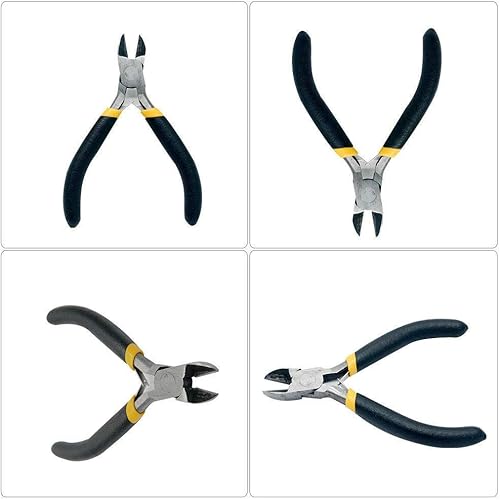 Miniatura 4 de Alicate de corte diagonal 4.5"Cortador lateral Mini pinza de alambre de cuerda compacta Herramienta de mano para joyería Trabajo de alambre pequeño