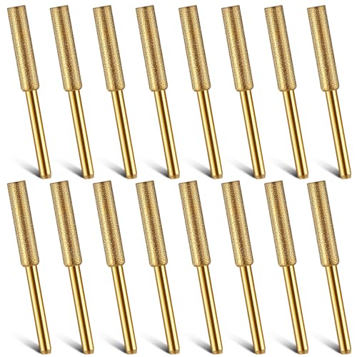 Chumia 16-Piece 3/16" (4.8 mm) Diamond Chainsaw Sharpening Stones
