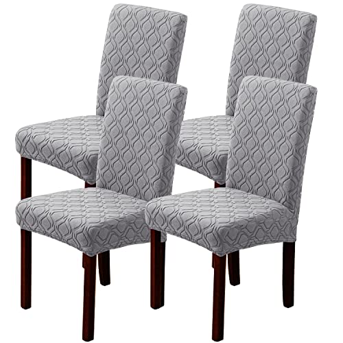 LANSHENG Dining Chair Covers, Stretch Chair Covers for Dining Chairs 4