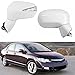 Full Door Wing Mirror Assembly compatible with Honda Civic FA1 FD1 FD2 (2006-2011) - Right Side 5 Wire Configuration(3 wire left3)