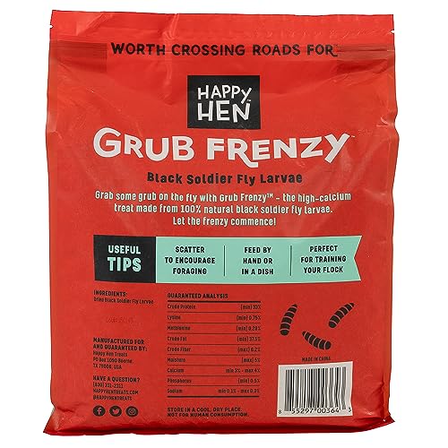 Happy Hen Grub Frenzy 5 lb Treats para Gallinas miniatura 2