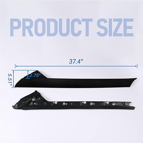 Miniatura 8 de A-Pillar Kit de moldura exterior e interior de repuesto para Ford Explorer 2011-2019 4 puertas (izquierda y derecha) Reemplaza 926-451 926-450