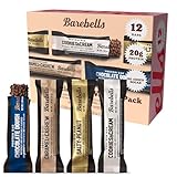Barebells Protein Bars Variety Pack - 12 Count, 1.9oz Bars - Protein Snacks with 20g of High Protein - Chocolate Protein Bar with 1g of Total Sugars - Perfect on The Go Protein Snack & Breakfast Bars