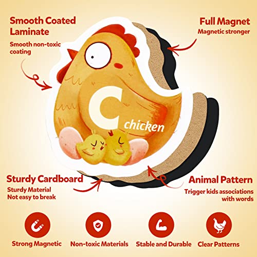 Raeqks Refrigerator Magnets Magnetic Letters Animal Shape Toys Alphabet Fridge Magnet For Kids Preschool Abc Learning Educational Games Cute Home Decorative Set Gift For Toddlers Boys Girls #TOP2