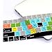 HRH Lightroom Shortcuts Hotkey Silicone Keyboard Cover Skin for MacBook Pro with Touch Bar 13 Inch and 15 Inch(A2159/A1989/A1706,A1990/A1707) 2019 2018 2016 2017 Release US Version
