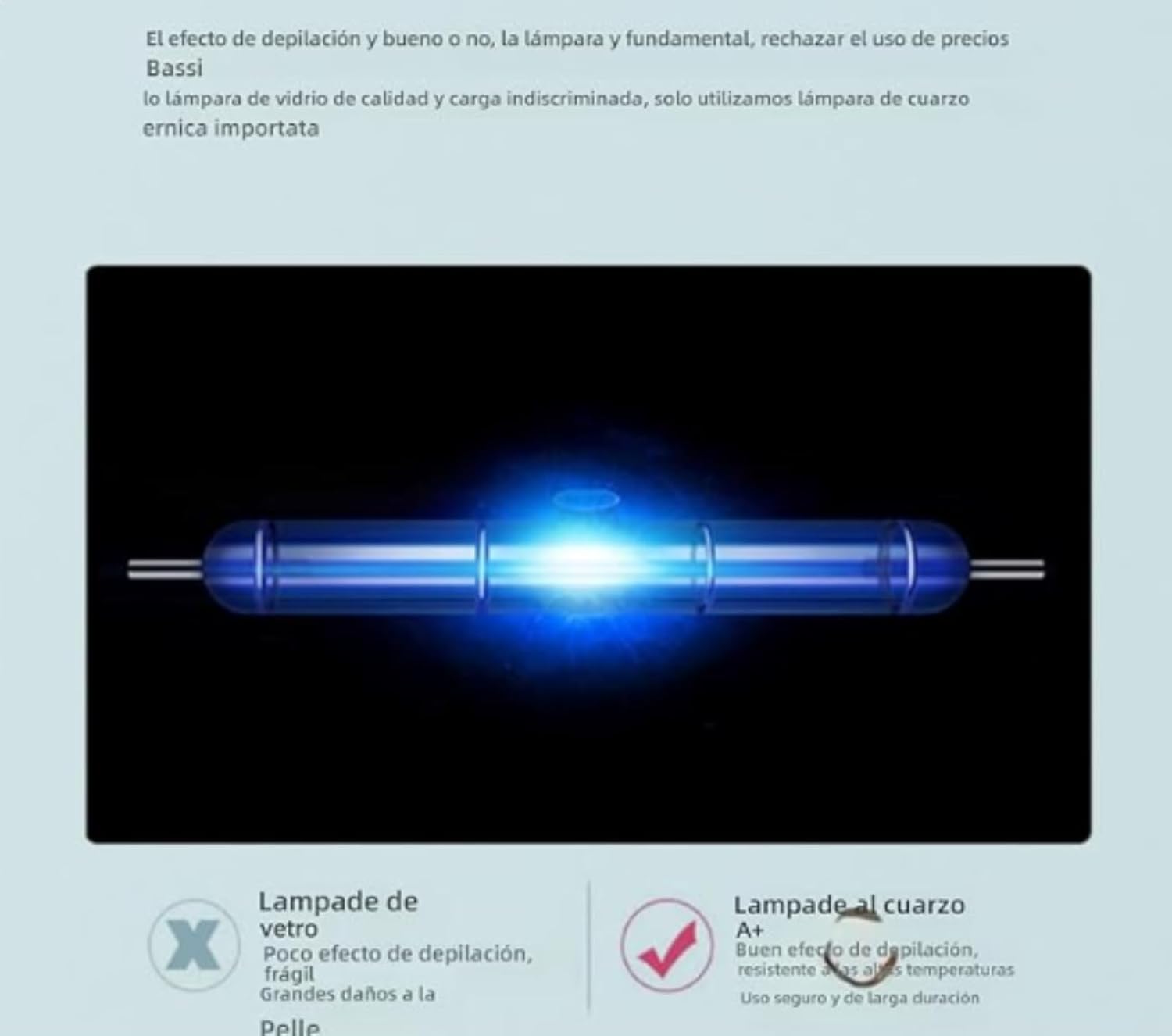 Internal Quartz Lamp of IPL Device