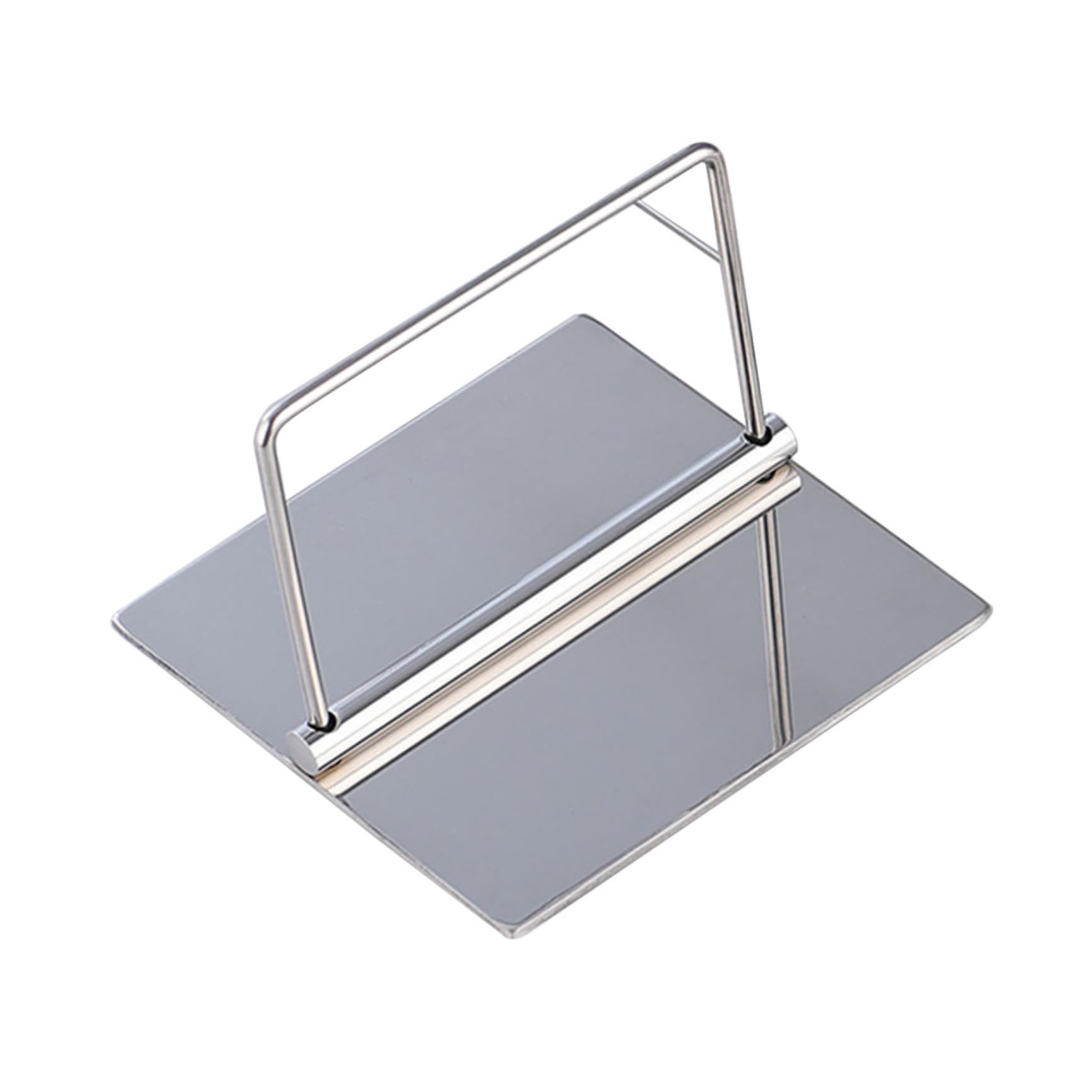 Soporte Para Servilletas De Papel Inoxidable Plateado, Compacto y Estable, Estante Para Pañuelos De Escritorio, Dispensador Multifuncional Para Hogar, Hoteles y Restaurantes