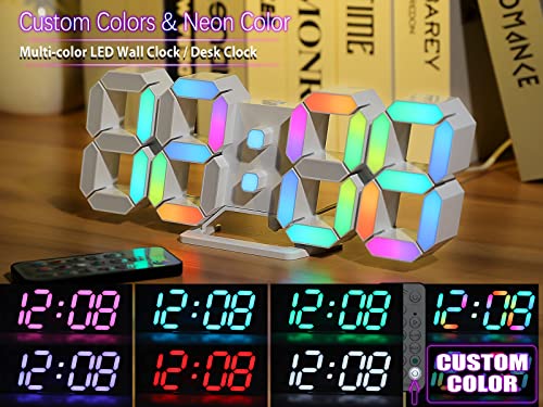 9.7 RGB Neon Digital Desk Clock