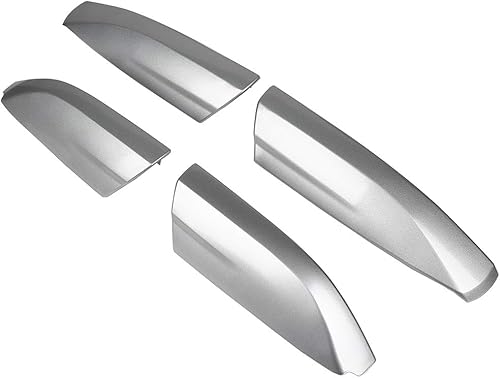 Miniatura 2 de ECCPP Tapas de repuesto para rieles laterales de techo plateadas para Toyota Highlander 2008-2013, paquete de 4