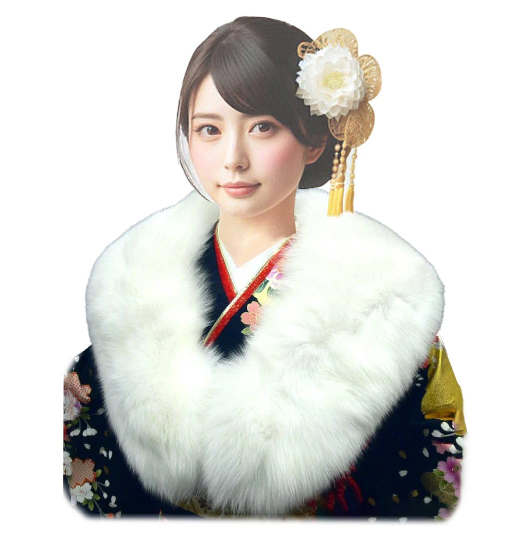 高級シャドーフォックス ロングショール｜ファッション 