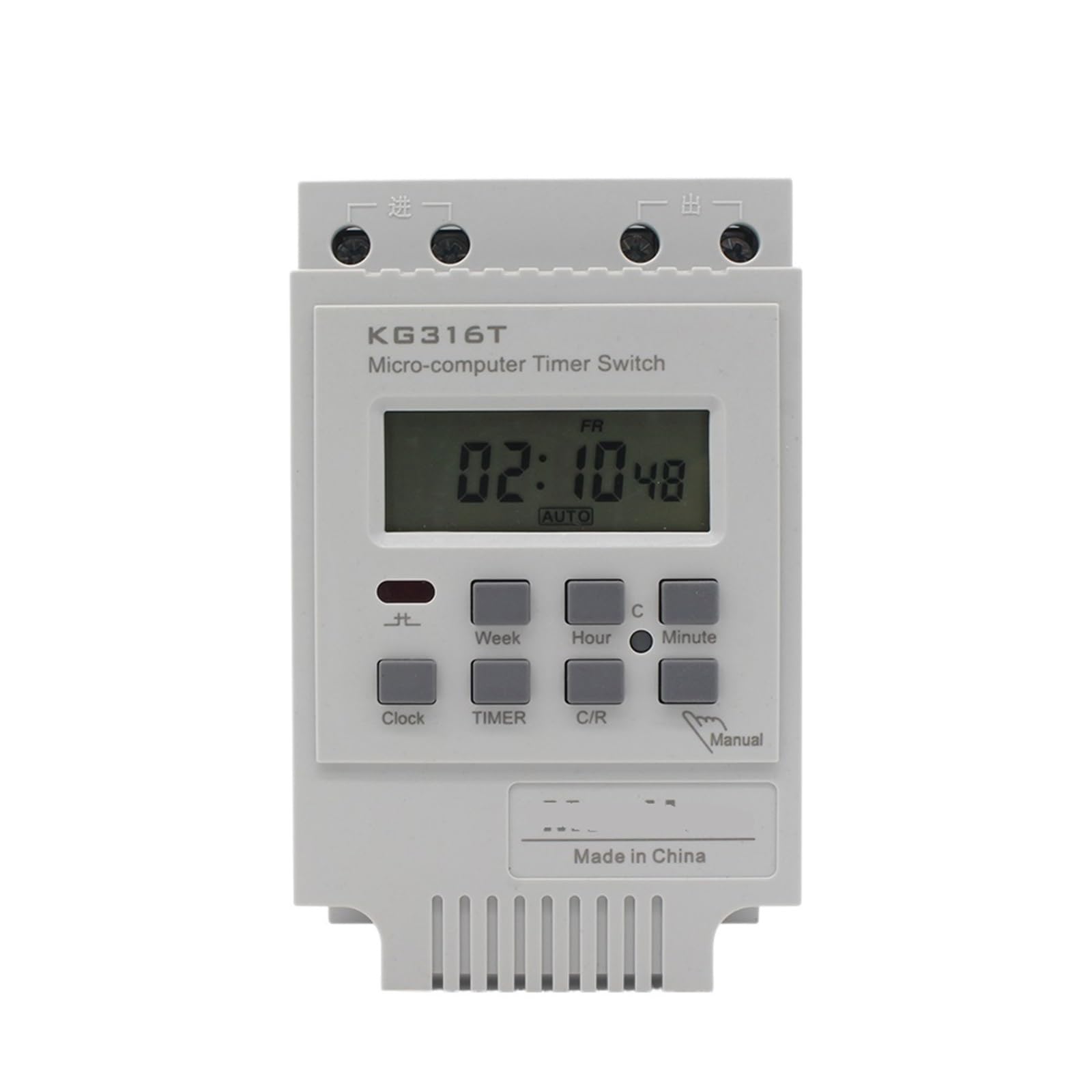 Pknaqwlsx One Color Programmable Weekly 220V For Outdoor And Indoor Time Kg316t Control Digital Timer Switch