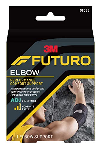 Futuro Precision Fit Elbow Support, Moderate Support, Adjust to Fit, MMM-381, Black
