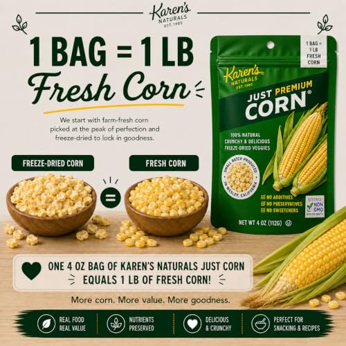 Karen's Naturals Freeze Dried Corn, 4 oz - image 3