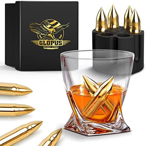 Fathers Day Dad Gifts - Gifts for Dad, Fathers Day Unique Gift Ideas, Best DAD Ever Gifts, Whiskey Stones Gold, Fathers Day Birthday Gifts from Daughter, Son, Fathers Day Presents