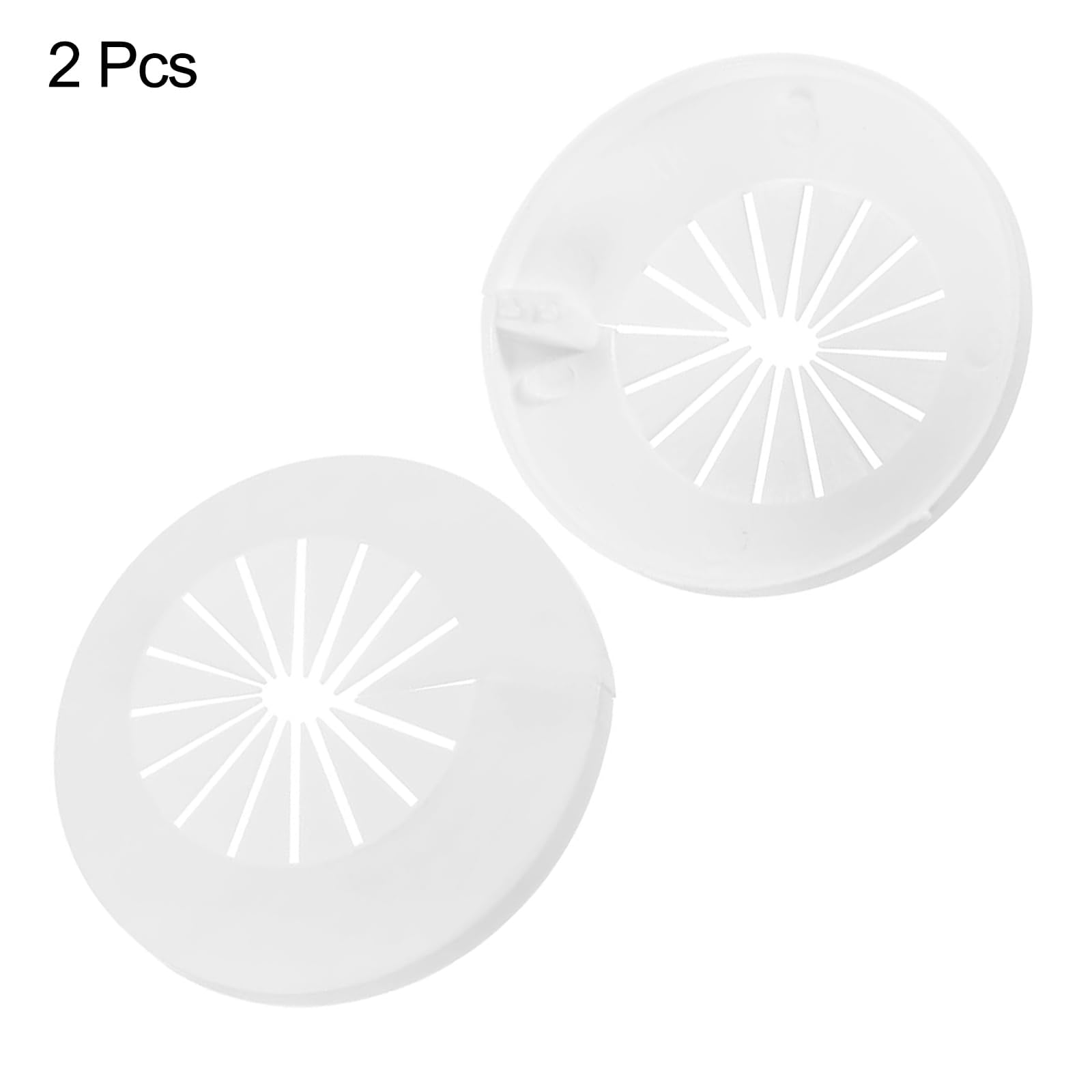 TOP-VIGOR 2pcs 15mm-45mm Pipe Cover Decoration, PP Plastic Escutcheon Pipe Collar for Water Pipe Drain Line - Image 4