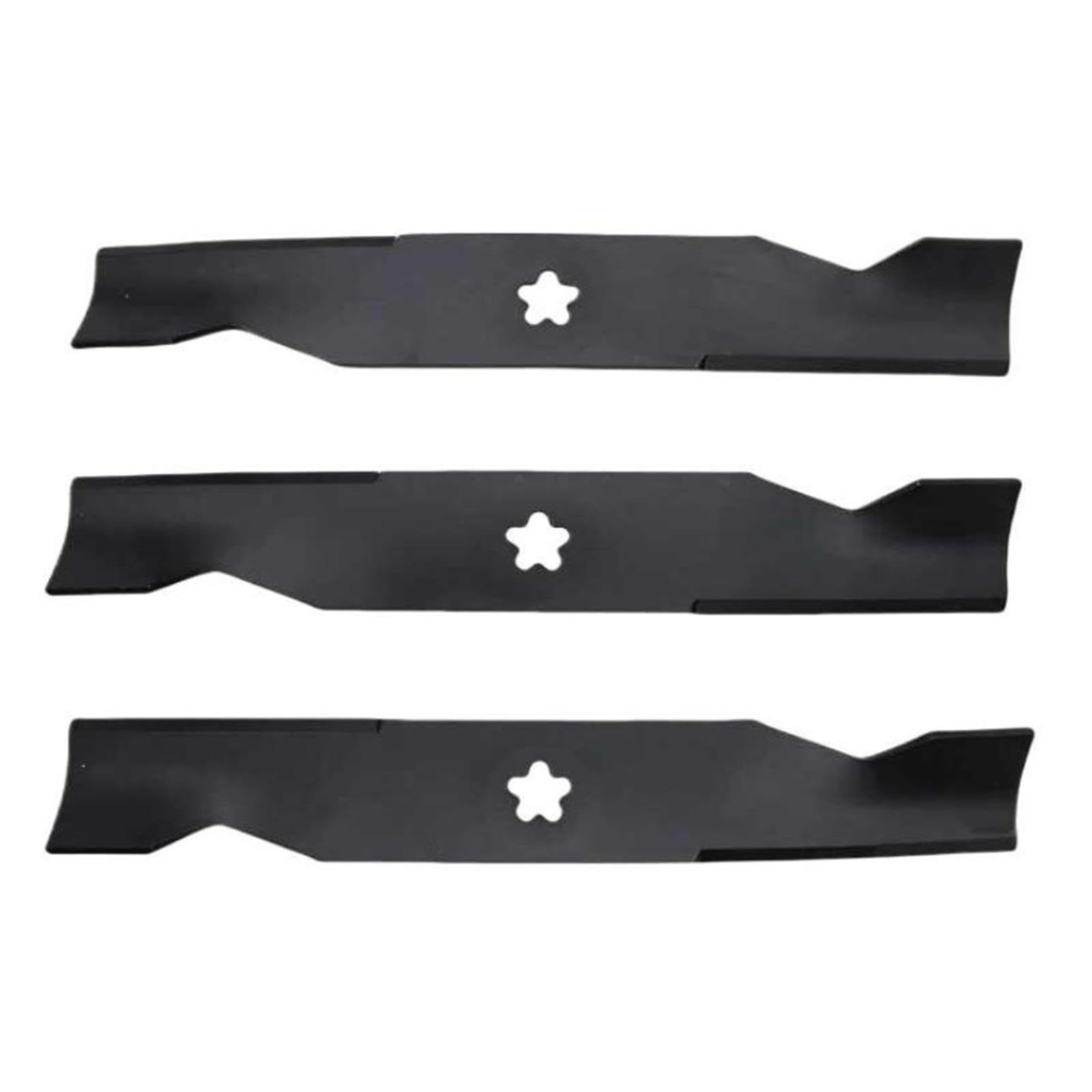 3er-Pack Rasenmäher-Hochhubmesser, Kompatibel Mit 48-Zoll-Mähdeck, AYP Husqvarna Poulan, Ersetzt 173920 180054 512258301 532180054 539107519