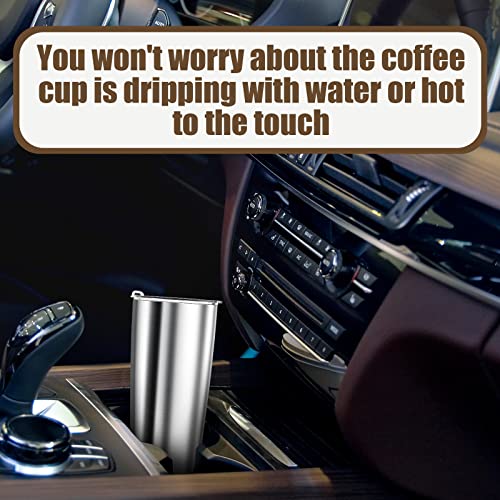 Nuogo 16 Pack 20 Oz Stainless Steel Tumblers Bulk Powder Coated Tumbler With Spill Proof Lid Double Wall Metal Coffee Cups Reusable Silver Vacuum Insulated Travel Mugs For Cold And Hot Drink #TOP6
