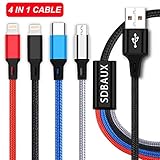 [Wir Garantieren]: Ihre Zufriedenheit ist die treibende Kraft für unser Wachstum. Wir versprechen, dass das Multi 4 in 1 USB Ladekabel eine 30-tägige Rückgabegarantie, eine 12-monatige Sorglos-Garantie und einen 7 * 24-freundlichen Service bietet.