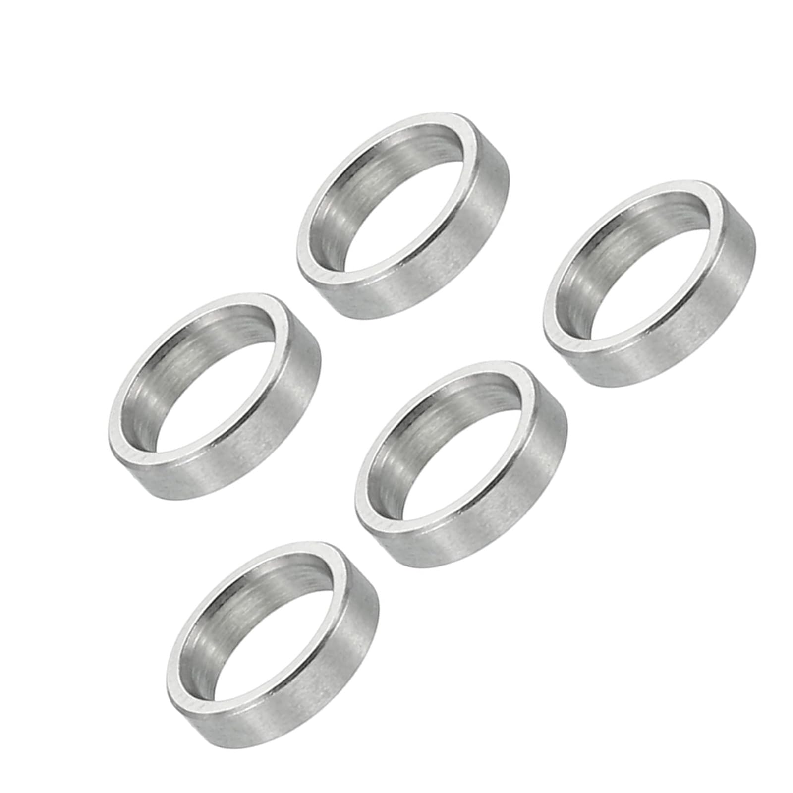 Unifizz M6 Stainless Steel Spacers, 5Pcs Round Metal Spacer Tubes 6.1mm ID x 8mm OD x 2mm Length Unthreaded Stainless Steel Standoff for M6 Screw Bolt Assemblies — image 1