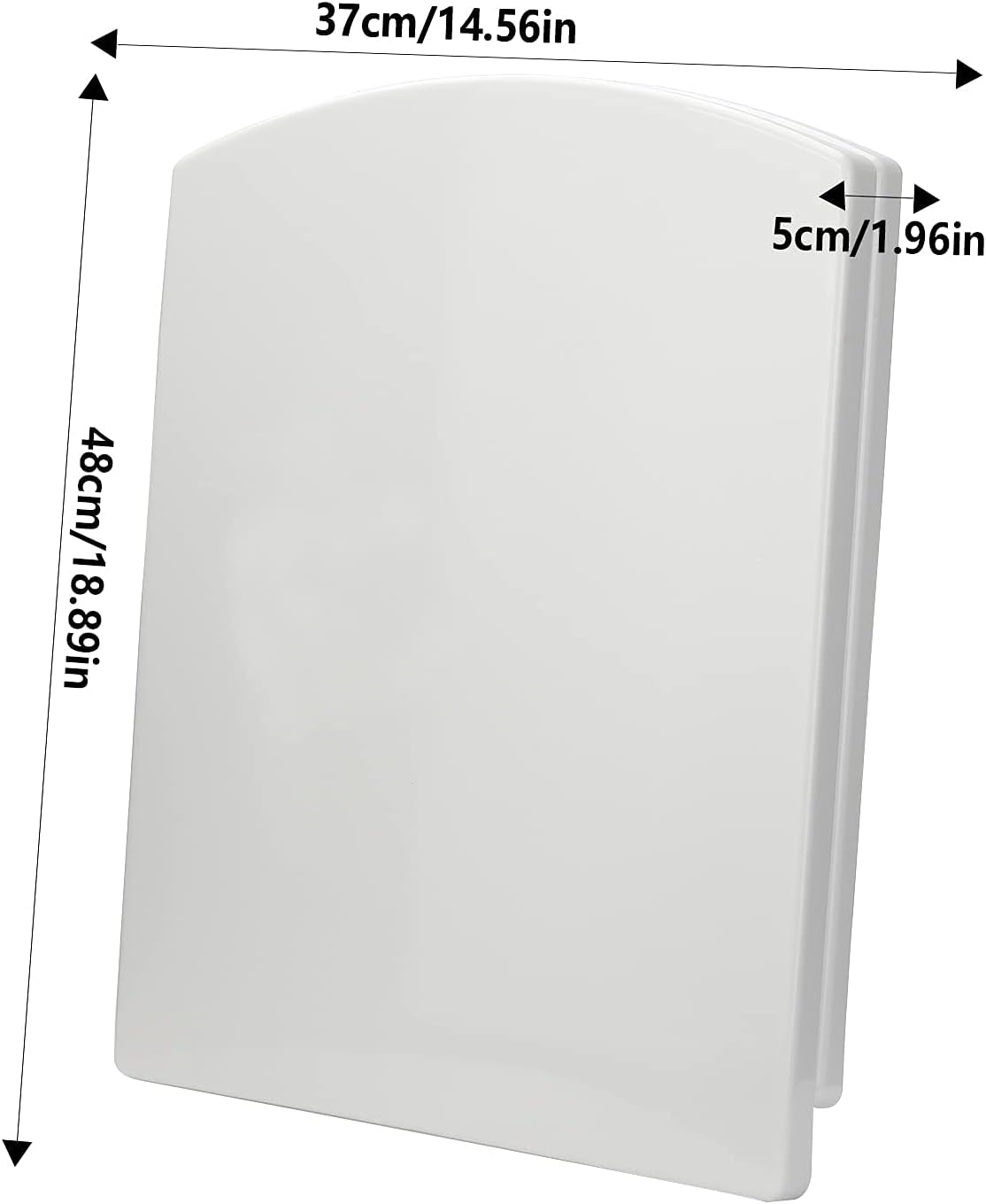 NeeyBing Square Toilet Seat,White Soft Close Quick Release Toilet Lid Cover, White Toilet Seats with Adjustable Stainless Hinges - Image 3