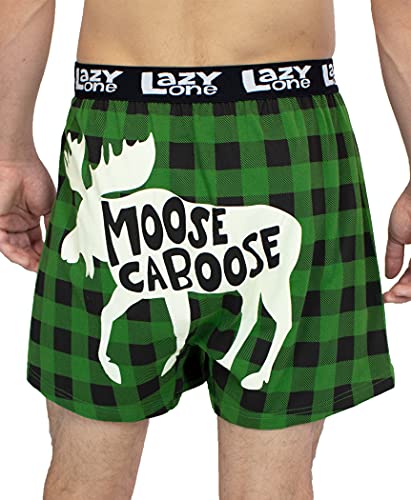 Lazy One Funny Animal Boxers, Novelty Boxer Shorts, Humorous Underwear, Gag Gifts for Men, Bear Themed Boxers3