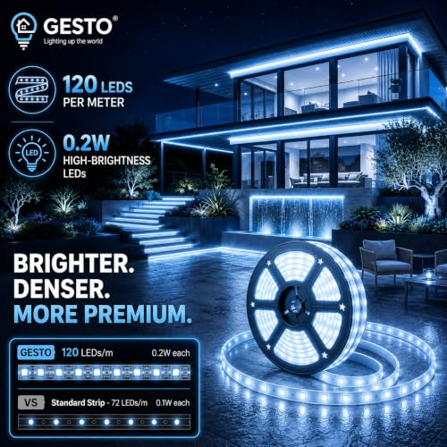 Gesto Store Gesto 50m Ice Blue LED Rope Strip Light - Image 4
