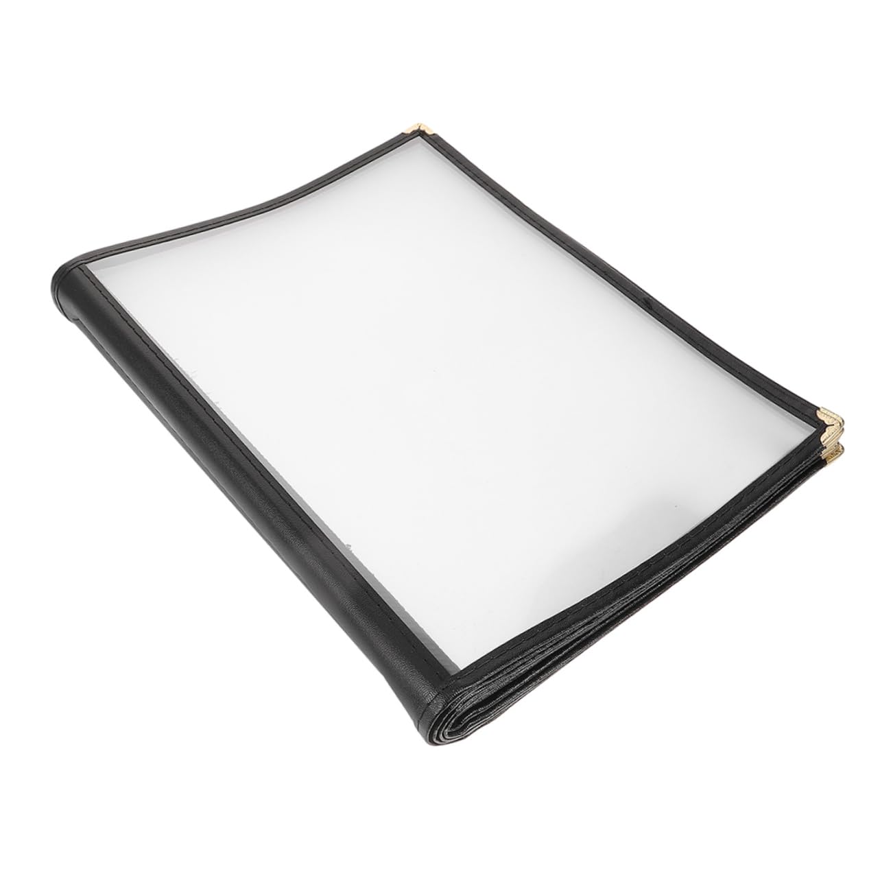 Portamenús Transparente de Pvc 14 Páginas para Restaurante | Bar y Carta Diy, Acabado Moderno y Sencillo, Protege la Lista Frente a Manchas