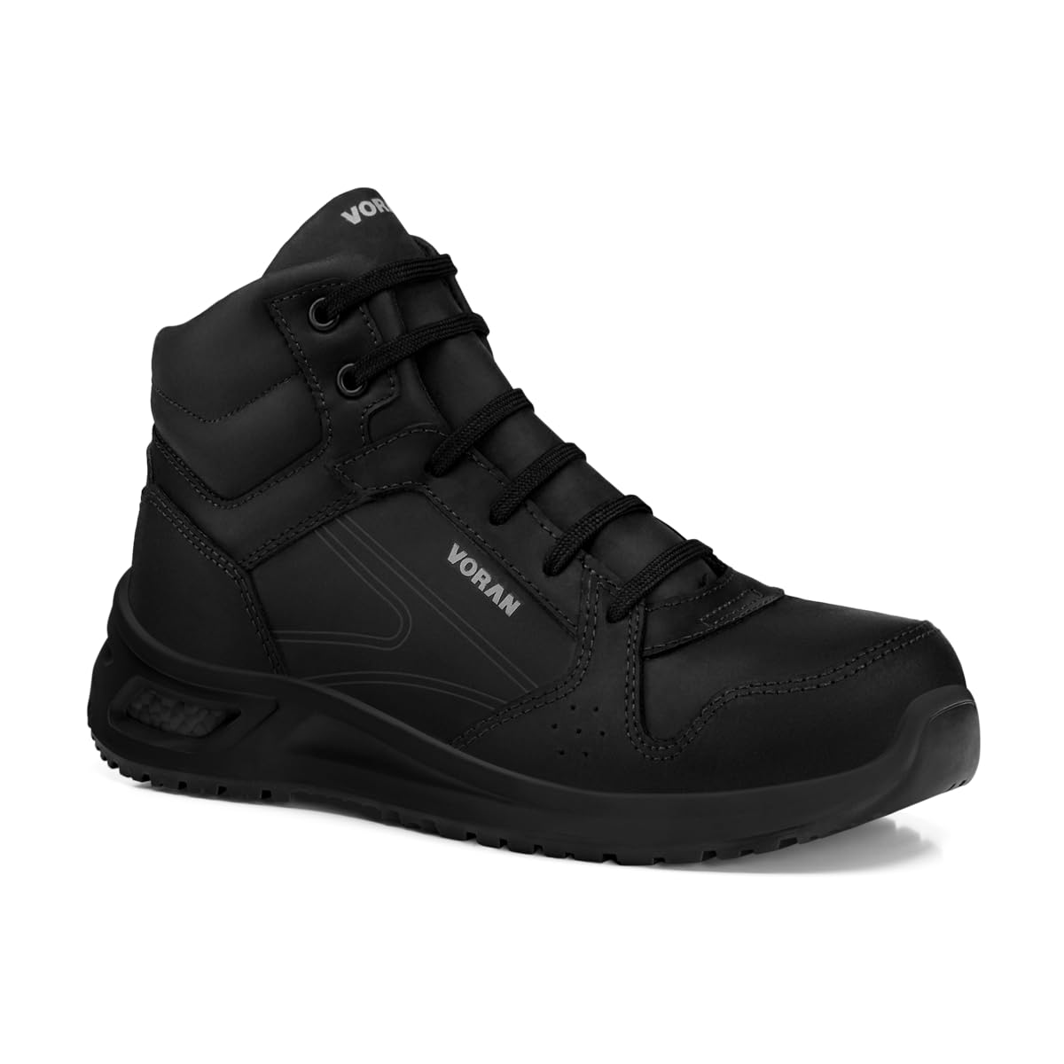 VORAN Men’s Athletic Safety Work Boots – All Day Comfort – Lightweight Comp Toe, Energy-Return Cushioning (Infinergy® by BASF), EH & Slip Resistant –