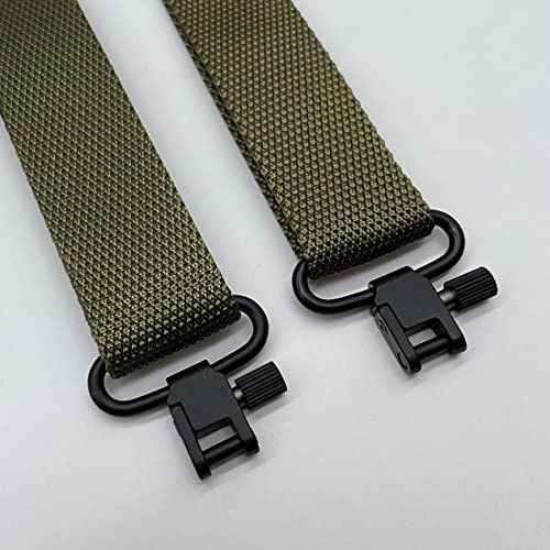 Image of Sling Swivel Sling Mount, Two Point Sling Swivels Attachment Clips, 1 1.25 1.5 in Metal Gun Sling Swivels for Rifle and Shotgun