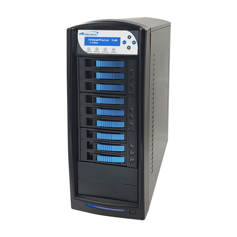 Vinpower Digital HDDShark Turbo 1 to 8 Standalone SATA Hard Drive Duplicator Supports 2 5 and 3 5