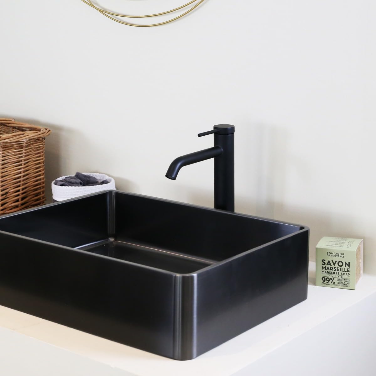 Essebagno 9020169 Lollipop bateria umywalkowa wysoka czarna