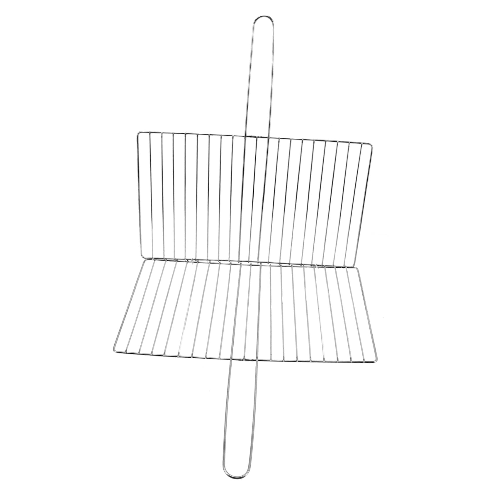 BCOATH Portable Stainless Steel Fish Grill Basket Durable Clip Style Grilling Accessory for Outdoor Bbq Camping and Picnic Easy to Handle Design for Fish